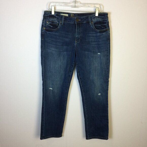 Kut from the Kloth Denim - KUT from the Kloth Jeans Size 10 Womans Katy Ankle Straight Leg Mid Rise Denim